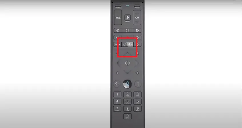Xfinity remote XFINITY button