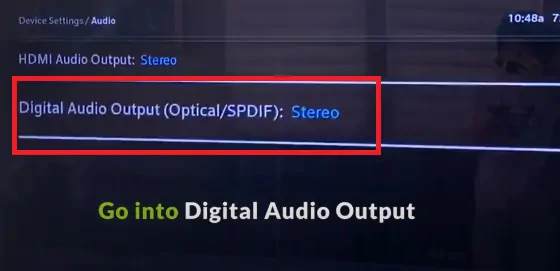 Xfinity Stereo PCM setting